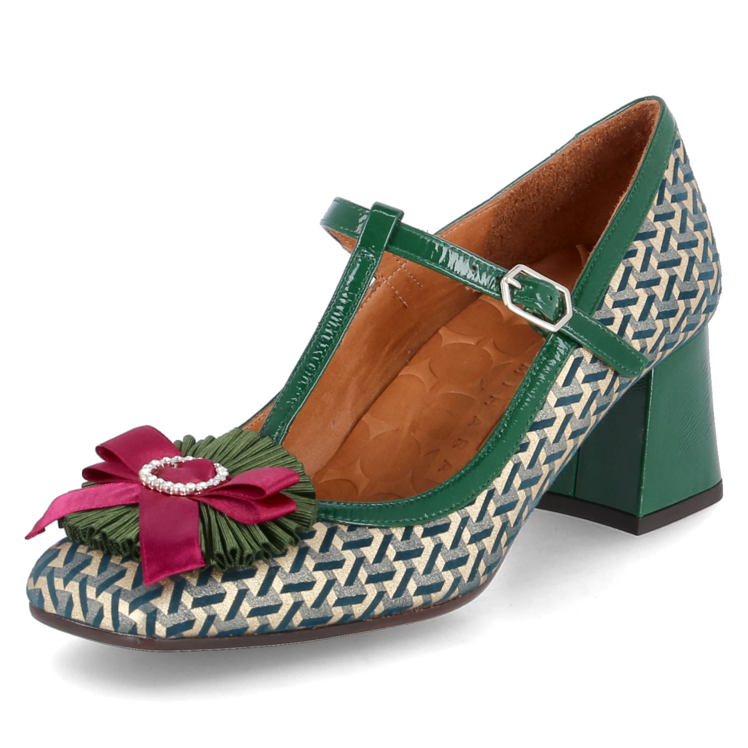 Chie Mihara T-Steg-Pumps VOLETE - Petrol Green 4 Chie Mihara T-Steg-Pumps VOLETE - Petrol Green – Bild 2