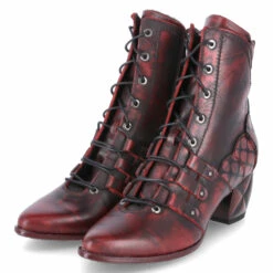 Stiefeletten - Weinrot