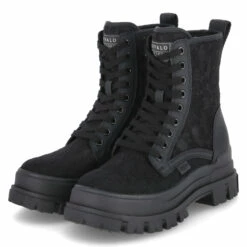 Buffalo Combat Boots ASPHA RLD LACE - Black