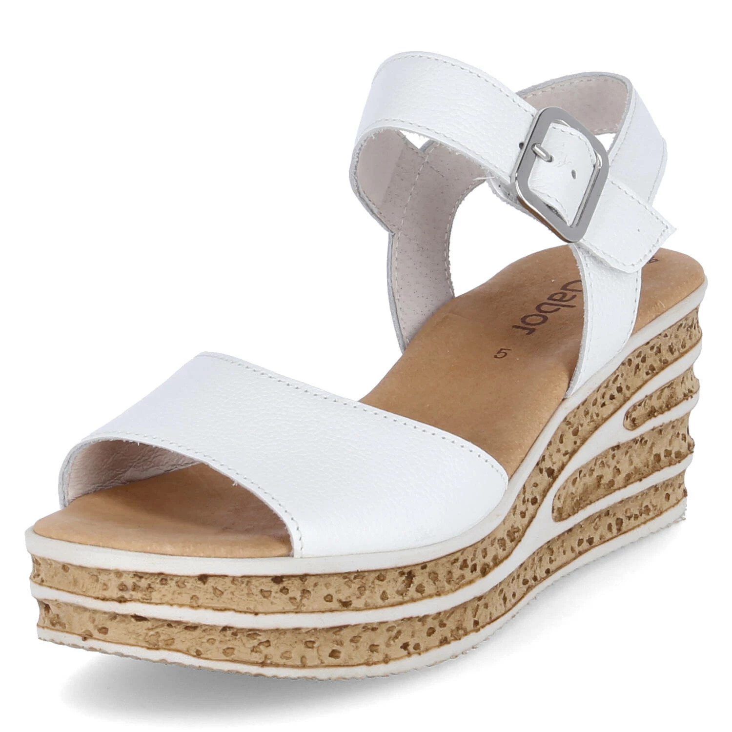 Gabor Keilsandaletten - Weiss 4 Gabor Keilsandaletten - Weiss – Bild 2