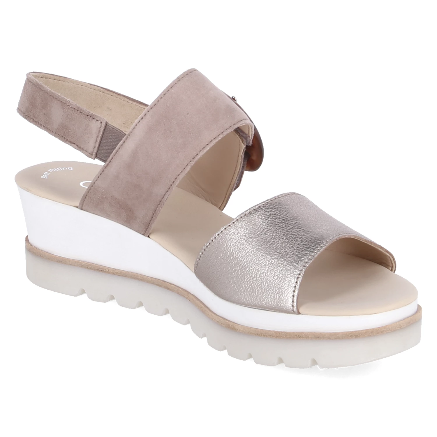 Gabor Keilsandaletten - Puder/rabbit 7 Gabor Keilsandaletten - Puder/rabbit – Bild 5