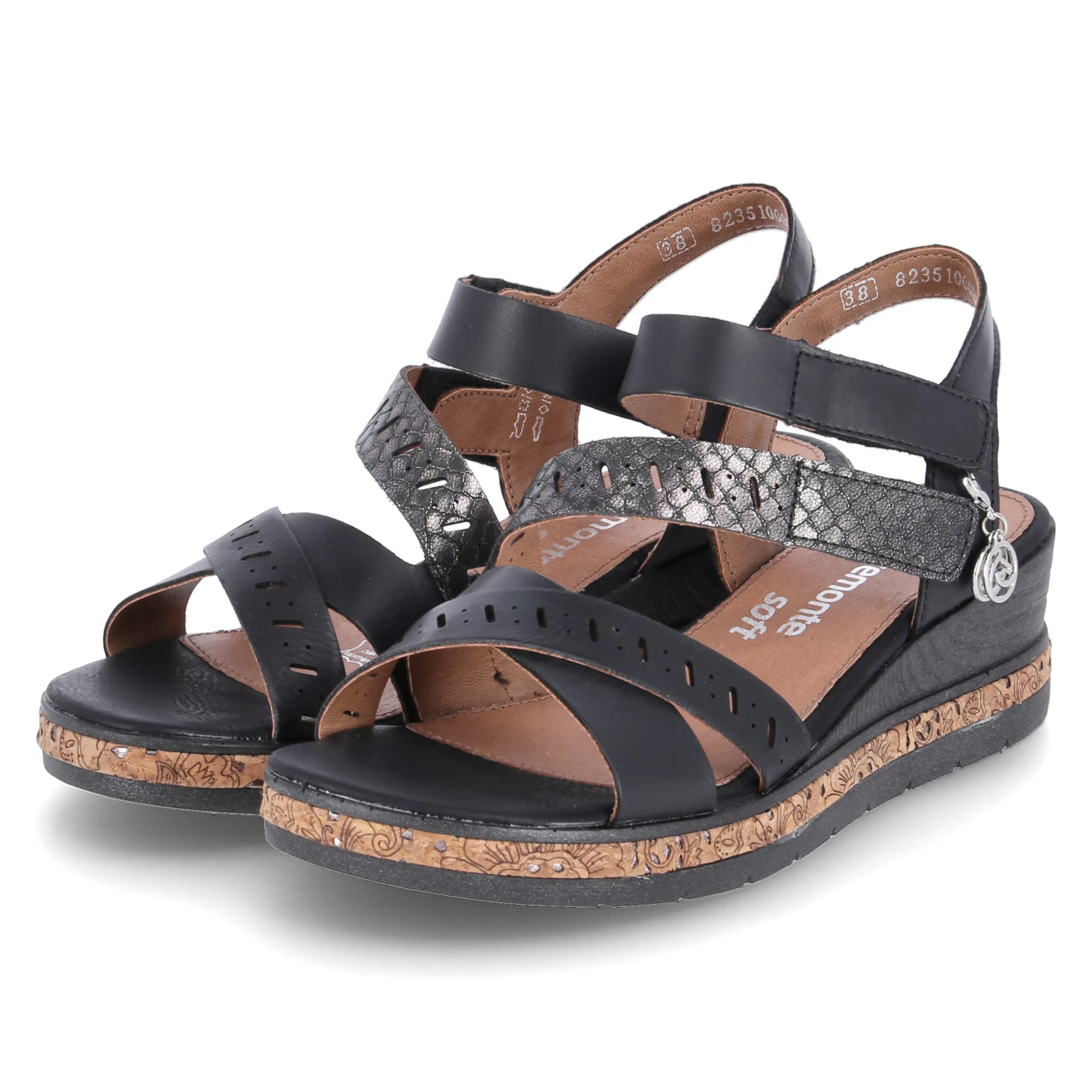 Remonte Keilsandaletten - Schwarz 3 Remonte Keilsandaletten - Schwarz