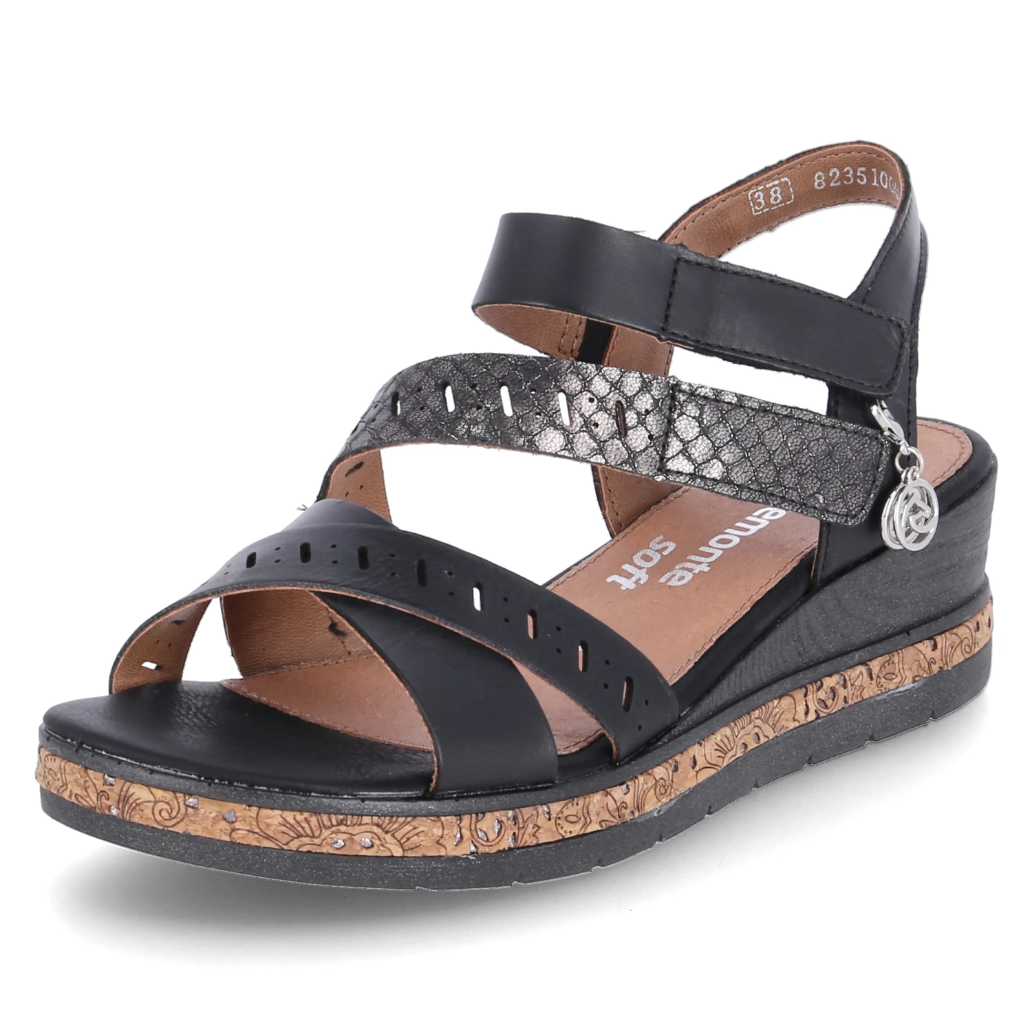 Remonte Keilsandaletten - Schwarz 4 Remonte Keilsandaletten - Schwarz – Bild 2