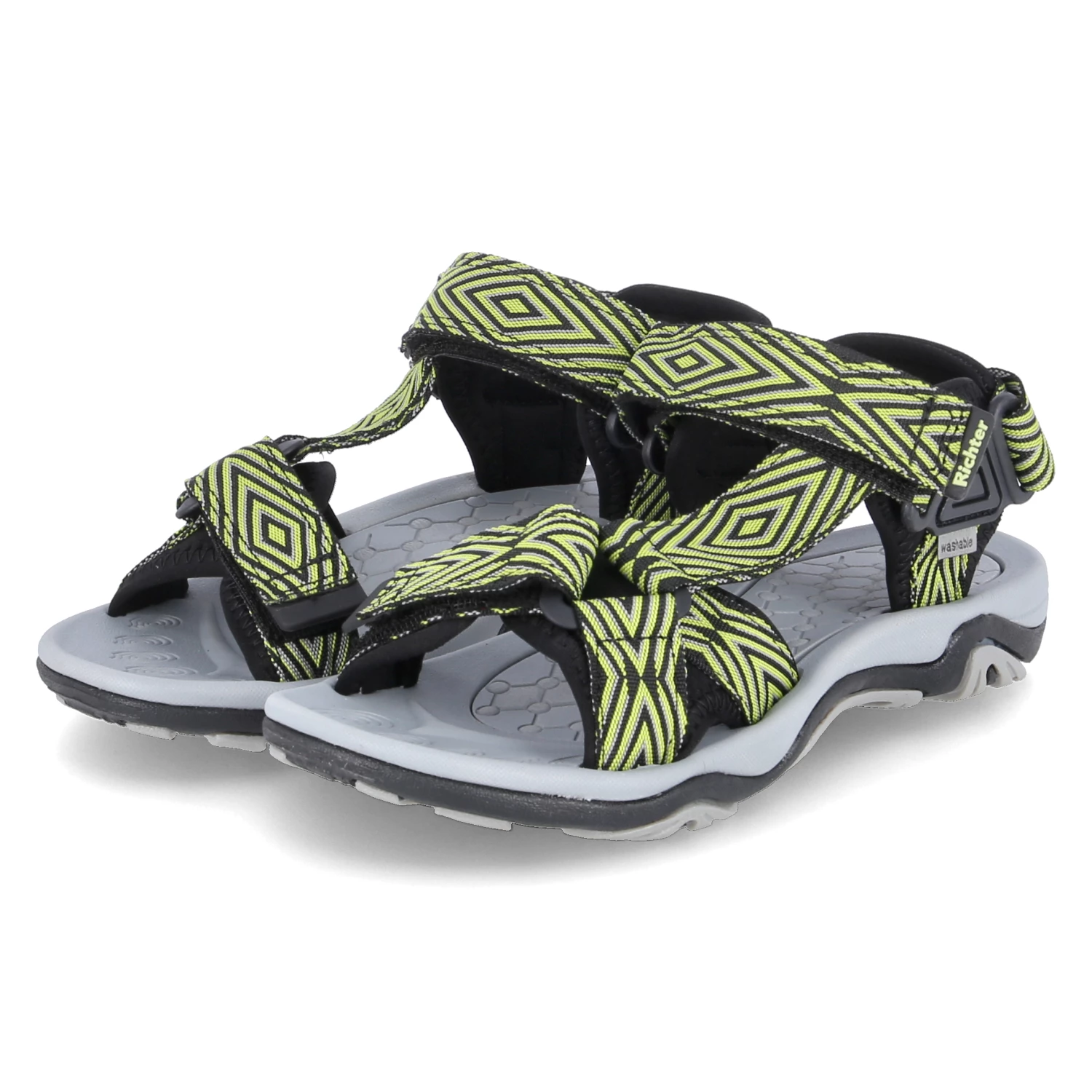 Richter Sandalen - Lime/black 3 Richter Sandalen - Lime/black