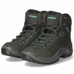 Lowa Outdoorschuhe RENEGADE - Asphalt/türkis