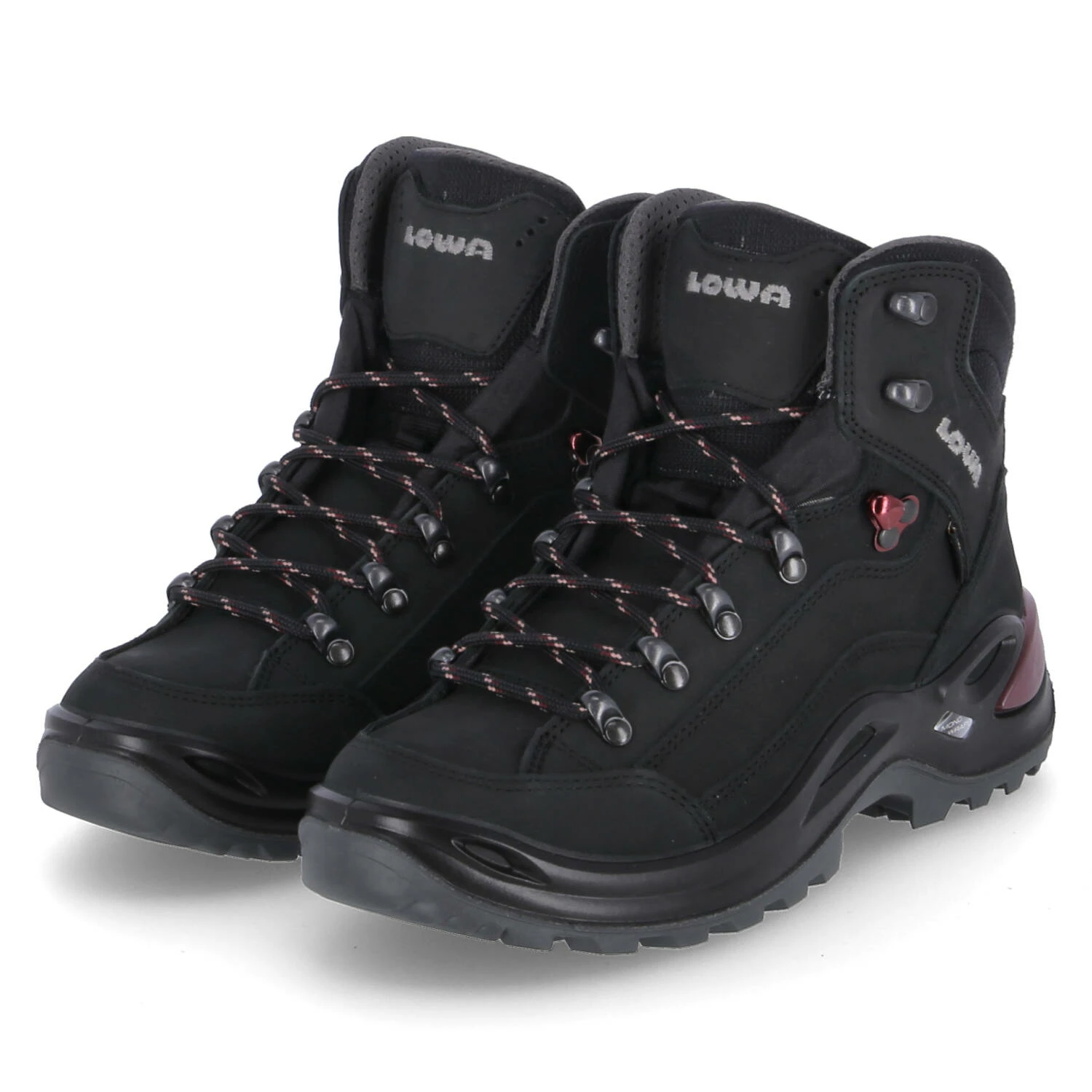Lowa Trekkingschuhe RENEGADE GTX MID - Schwarz/pflaume 3 Lowa Trekkingschuhe RENEGADE GTX MID - Schwarz/pflaume