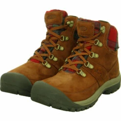 Keen Trekkingboots KACI III WINTER MID WP - Tortoise Shell/red Plaid